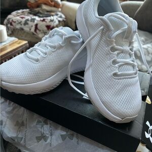 Under Armour White Athletic Shoes